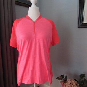 ADIDAS WOMEN'S GOLF SHIRT; ORANGE; SIZE XL